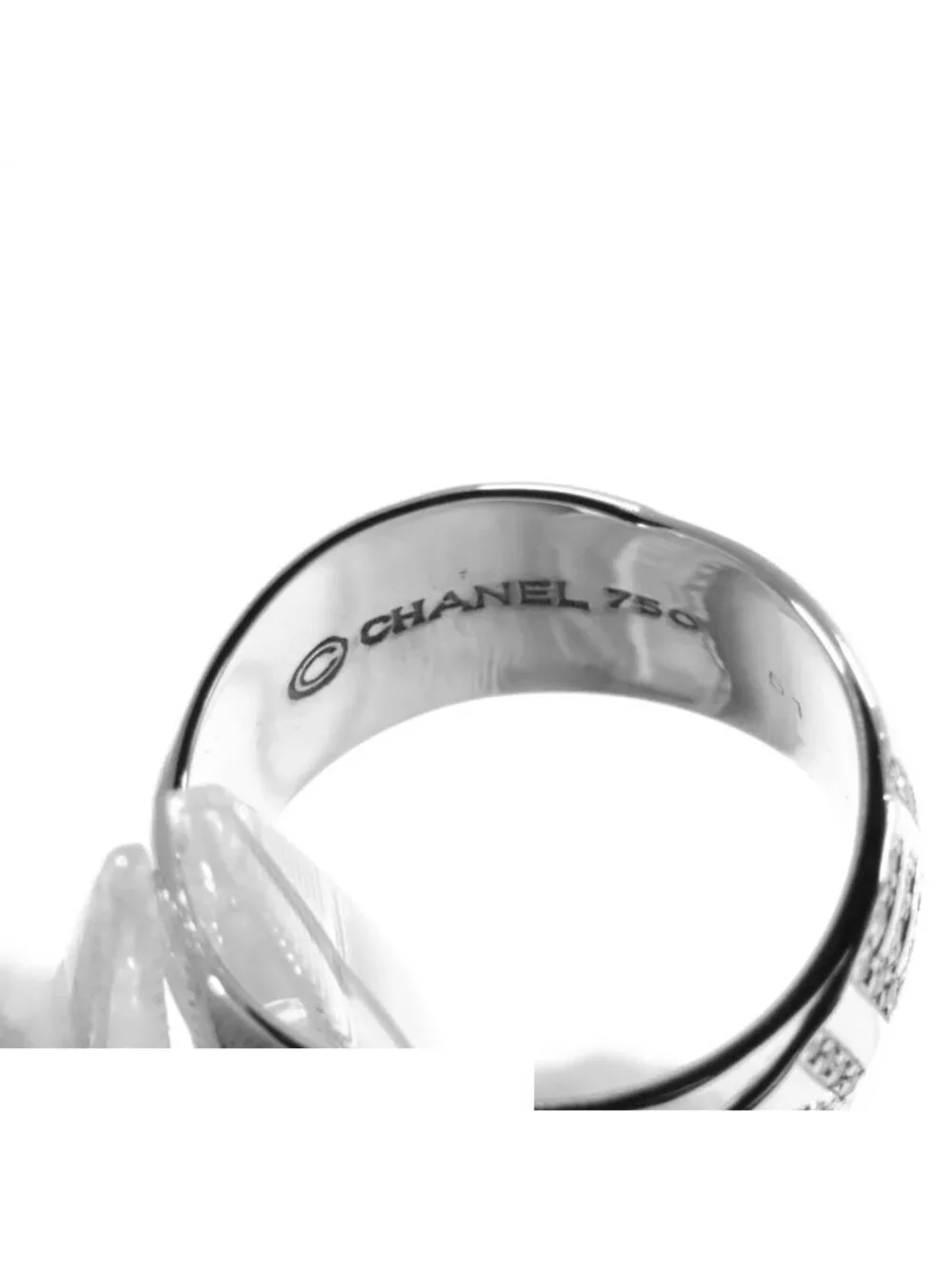 Chanel Boldic Ring White Gold 18K Diamond 51